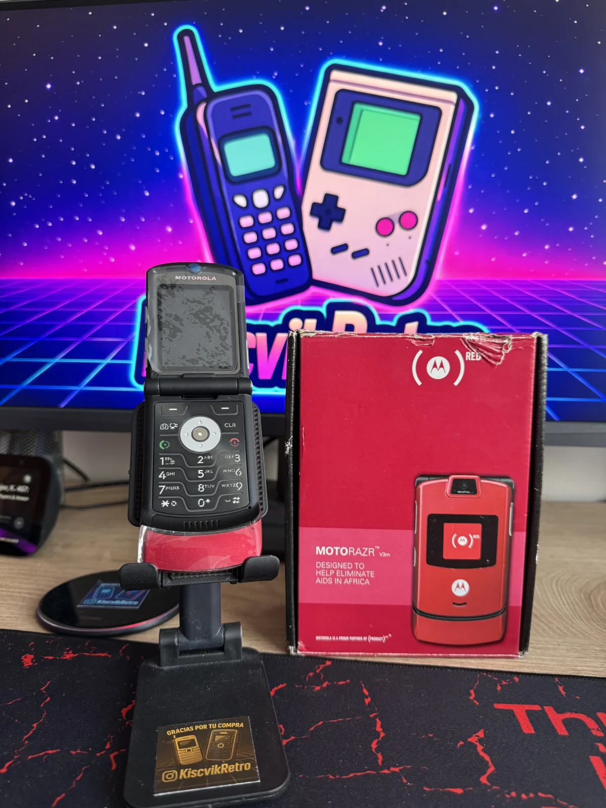 Motorola V3 Product Red — abierto