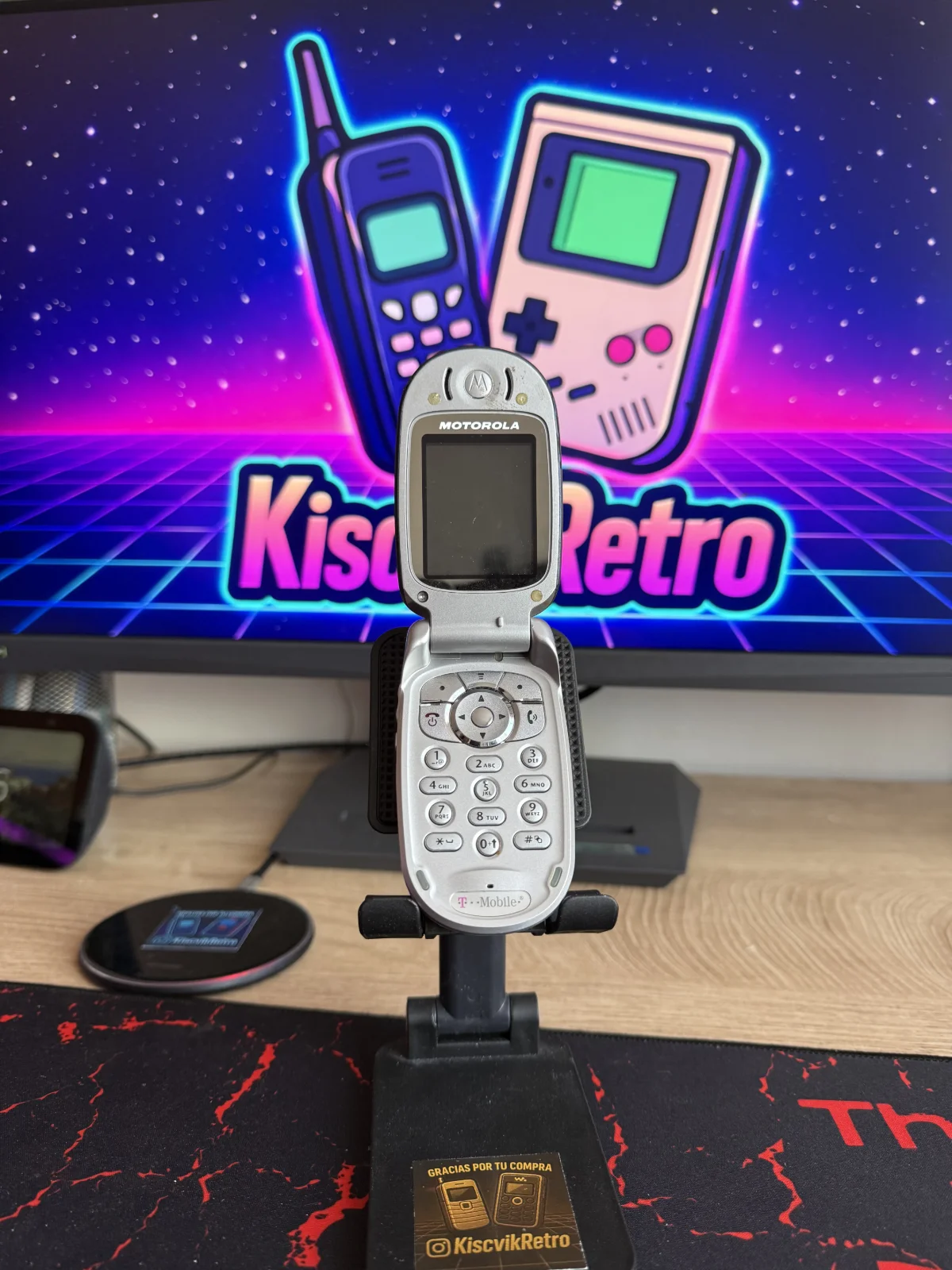 Motorola V300 azul — abierto