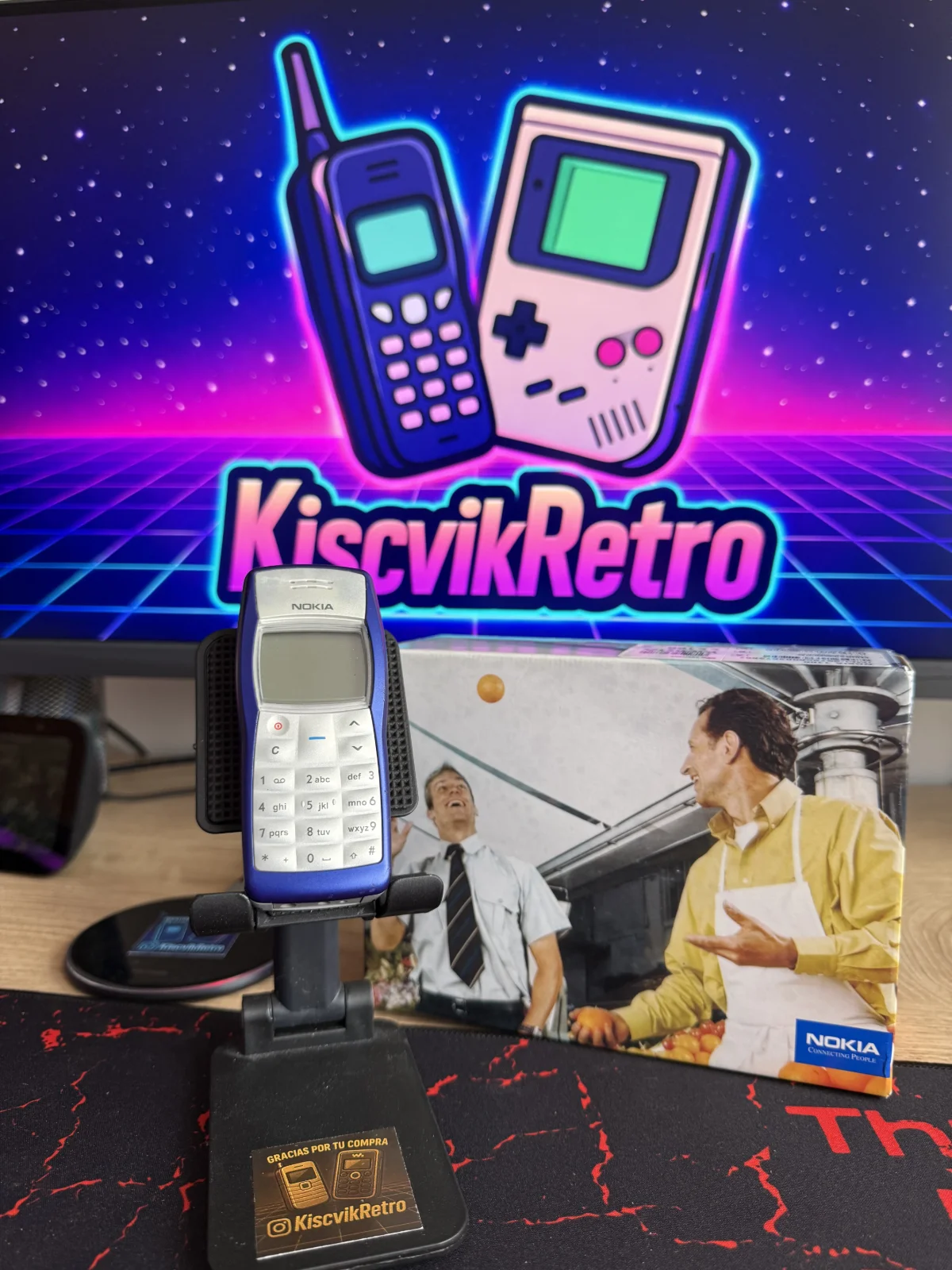 Nokia 1100 Azul — vista frontal