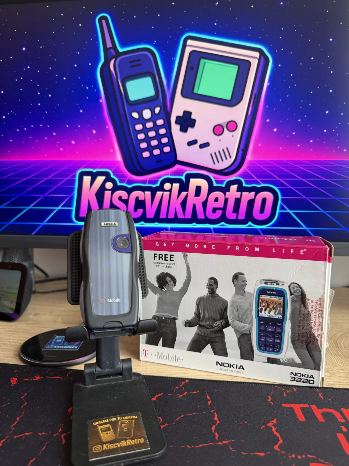 Nokia 3220 negro — vista trasera